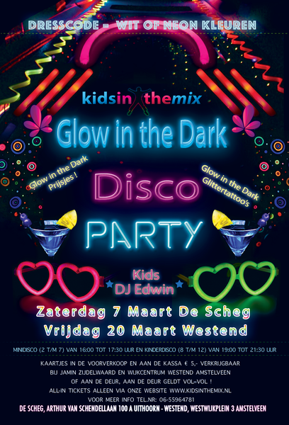 Glow in the dark Kinderdisco