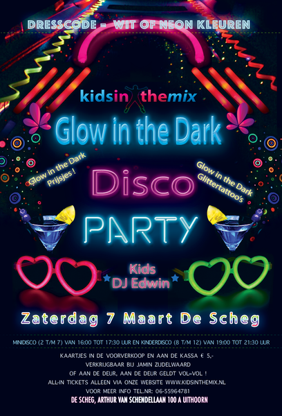 Glow in the Dark Kinderdisco Uithoorn