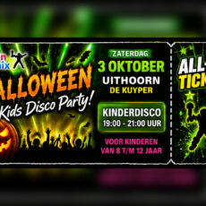 Zaterdag 3 Oktober Halloween Kinderdisco (8 t/m 12 jaar) De Kuyper Uithoorn